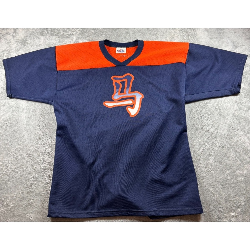 Vtg Denver Broncos Majestic Baseball Jersey Mens XL Big D Logo NFL - Picture 1 of 6